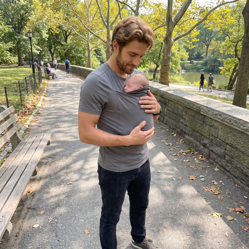 PapaTee Baby Pouch Shirt